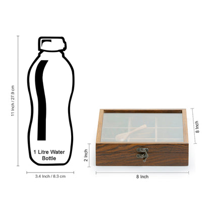 Wooden Masala Box for Kitchen - Wooden Spice Box