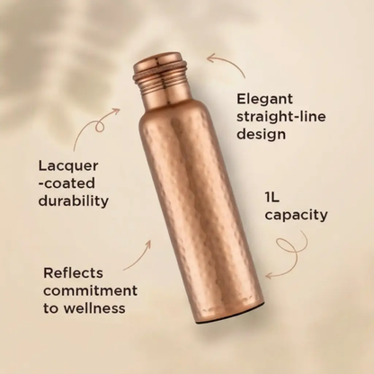 Pure Copper Water Bottle - 32 oz vankriti