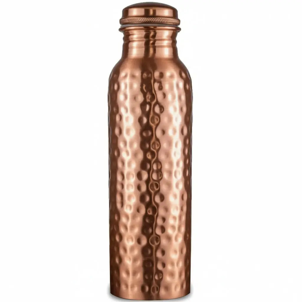 Heavenly Metals 32oz Pure Copper Water Bottle – 950ml Bottle (Hammered) vankriti